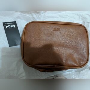 Tan Leather Toiletry Bag NWT